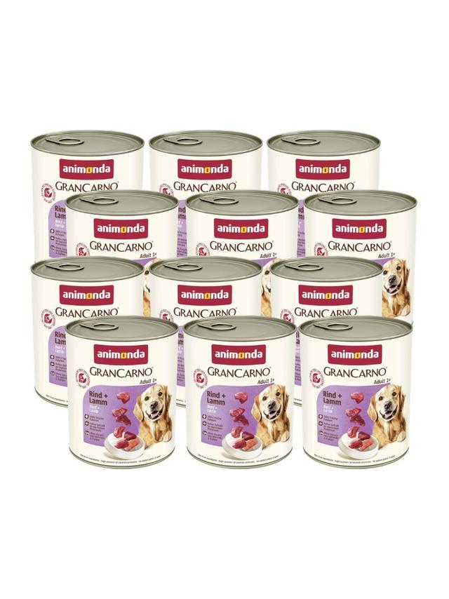 ANIMONDA GranCarno Adult Dog smak: Wołowina + jagnięcina  12 x 800g