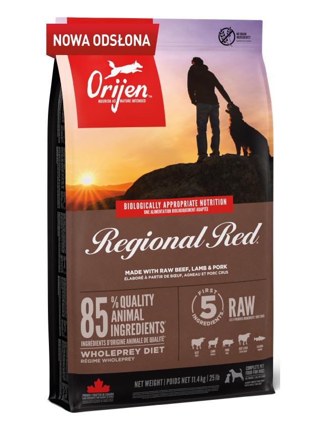 ORIJEN Regional Red Dog 10,5kg/ opakowanie uszkodzone (9160)!!
