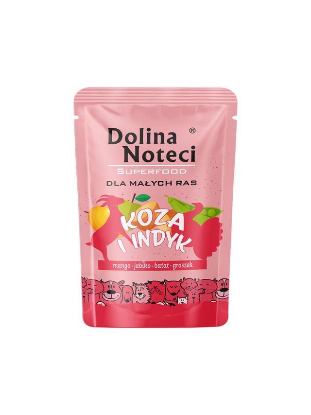 Dolina Noteci Superfood Karma mokra dla psów małych ras koza i indyk 100 g