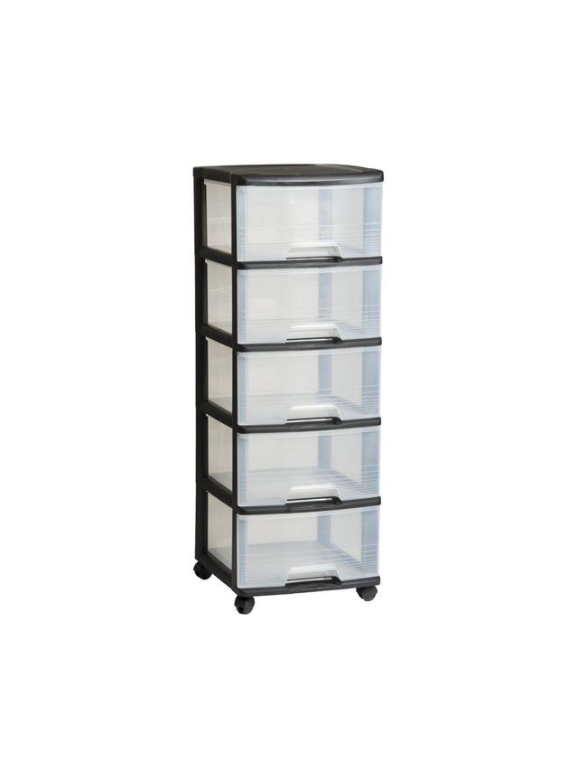 Curver Regał do przechowywania (5 x 20L) czarny