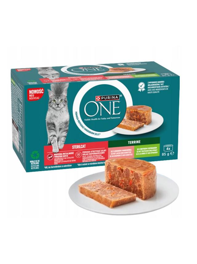 PURINA ONE Sterilcat Karma mokra dla wysterylizowanych kotów 4x85g
