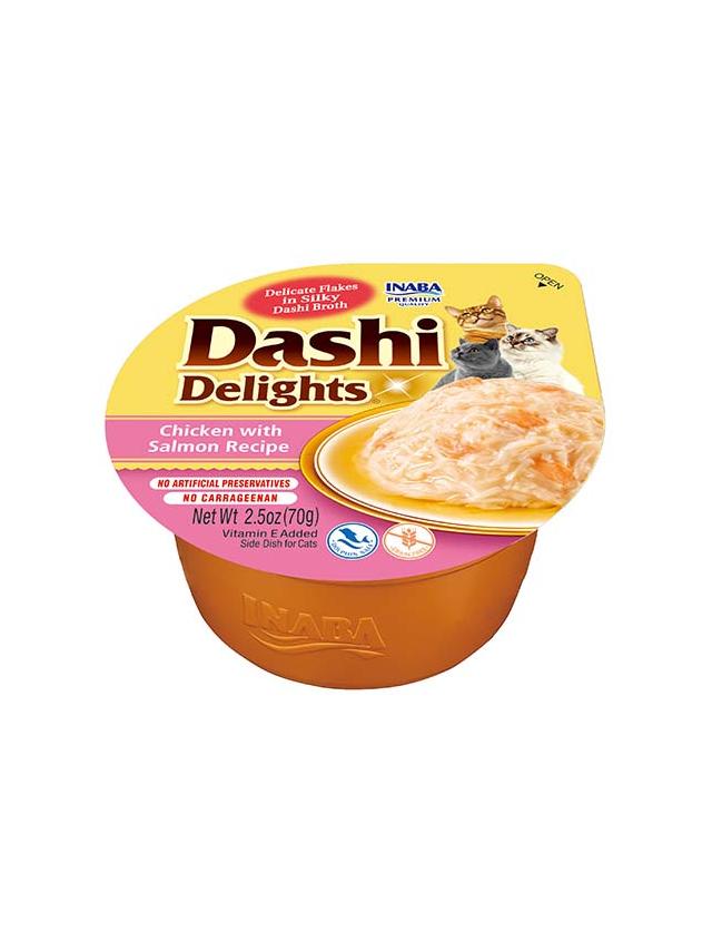 Inaba DASHI uzupełniająca karma dla kota- kurczak i łosoś 70 g