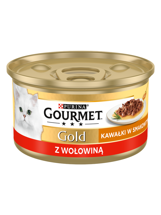 Purina Gourmet Gold Sauce Delight z wołowiną 85g