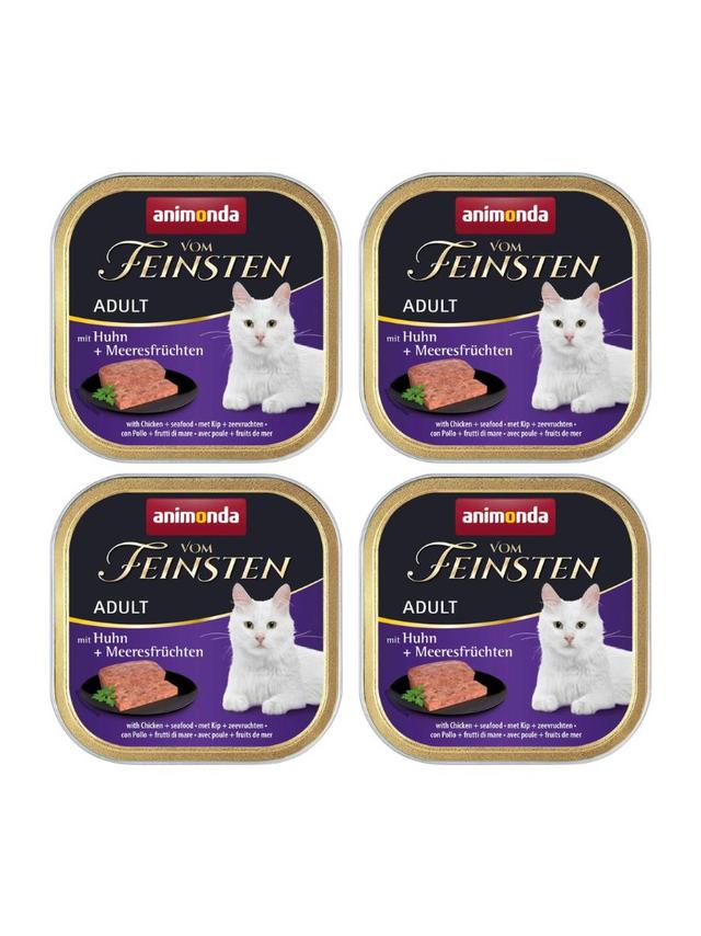 ANIMONDA Vom Feinsten Adult Cat smak: z kurczakiem i owocami morza 32x100g
