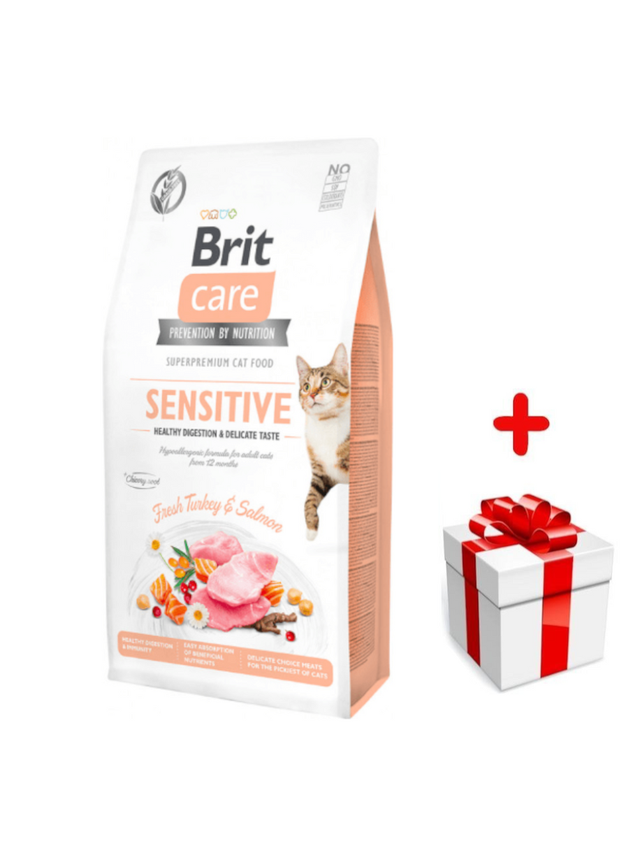 BRIT Care Cat Grain-Free Sensitive 7kg + niespodzianka dla kota GRATIS!