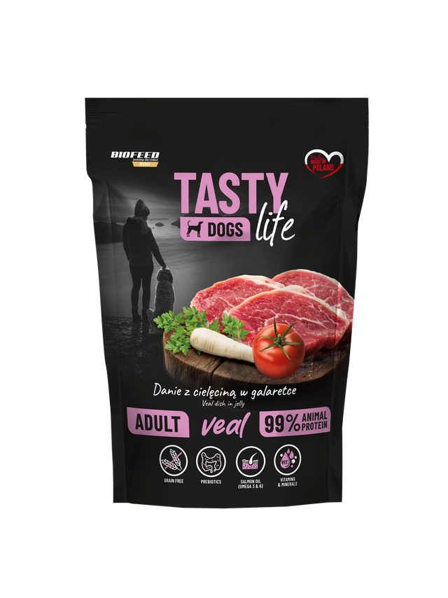 Tasty Dogs Life Danie z cielęciną w galaretce 150g