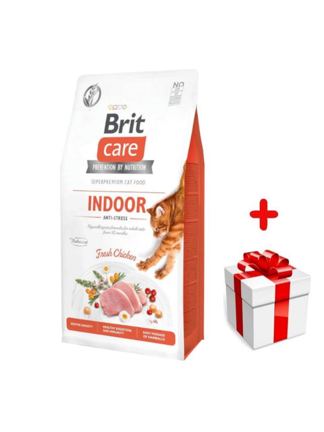 BRIT Care Cat  Grain-Free Indoor Anti-Stress 7kg + niespodzianka dla kota GRATIS!