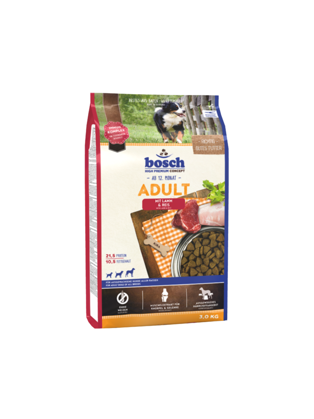 Bosch Adult Lamb & Rice, jagnięcina i ryż (nowa receptura) 3kg