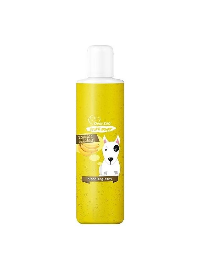 OVER ZOO Szampon bananowy dla psów o wrażliwej skórze 200 ml