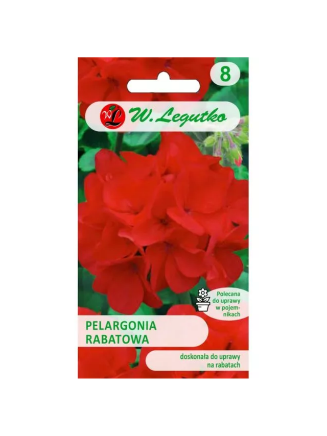 Pelargonia rabatowa Gama F1 - czerwona