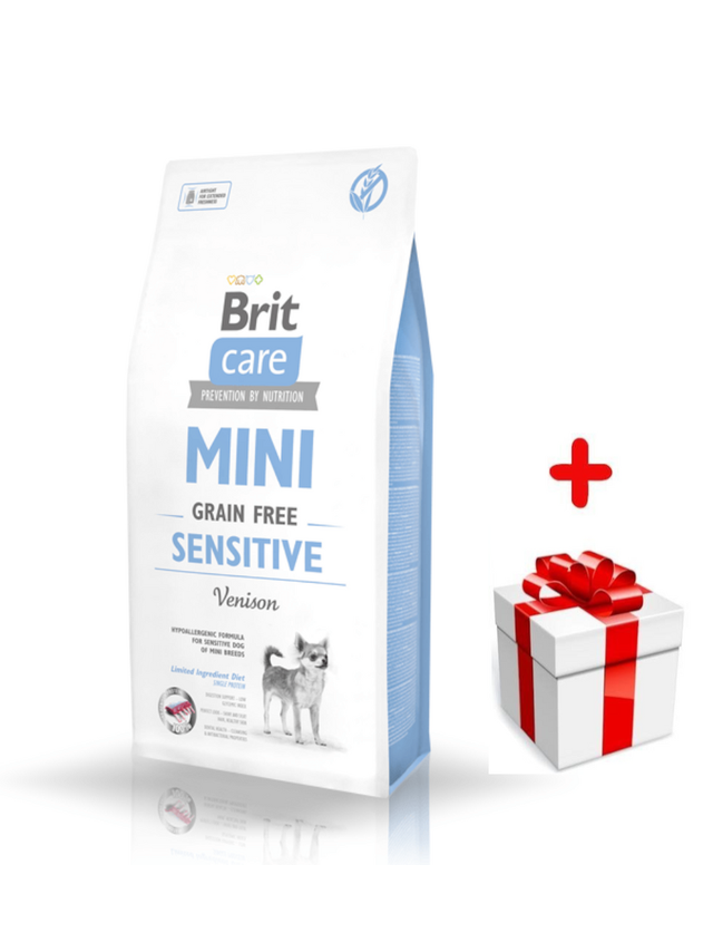 BRIT CARE Mini Grain-Free Sensitive 2kg + niespodzianka dla psa GRATIS!