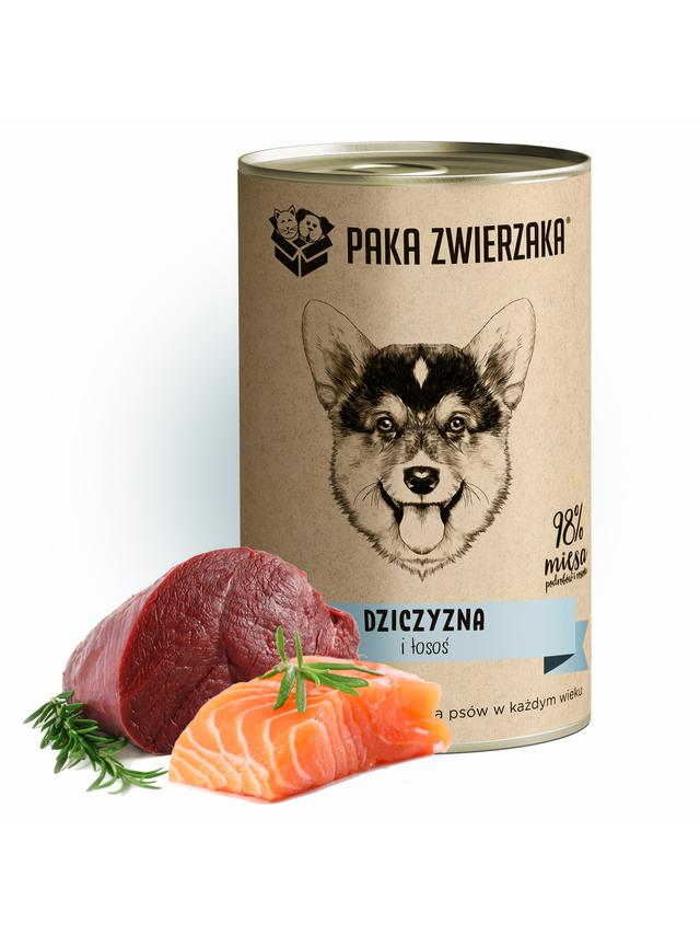 Paka Zwierzaka Dziczyzna i łosoś (400g)