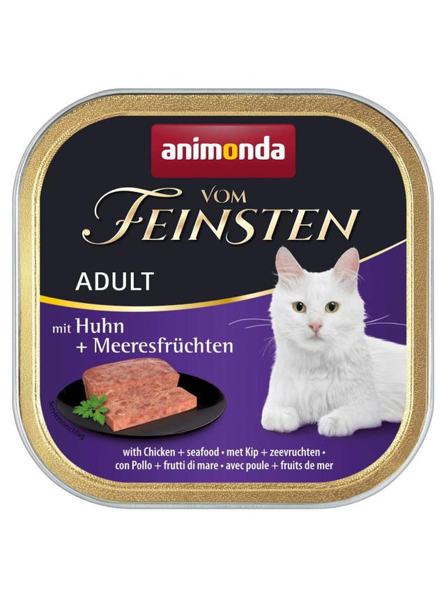 ANIMONDA Vom Feinsten Adult Cat smak: z kurczakiem i owocami morza 100g