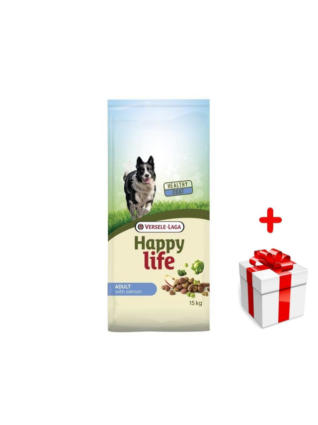 VERSELE-LAGA Happy Life Adult Salmon 15kg  + niespodzianka dla psa GRATIS!