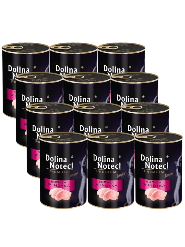 Dolina Noteci Premium Junior dla kota bogata w indyka 12x400g