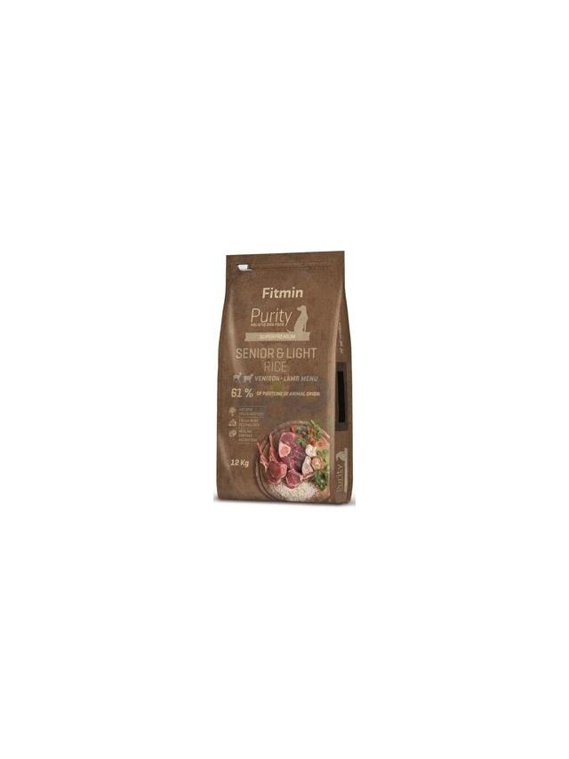 FITMIN Purity Senior Venison, Lamb& rice Light 12kg