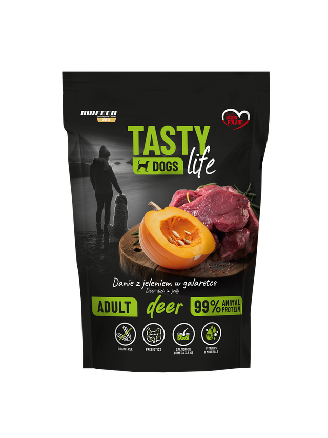 Tasty Dogs Life Danie z jeleniem w galaretce 500g