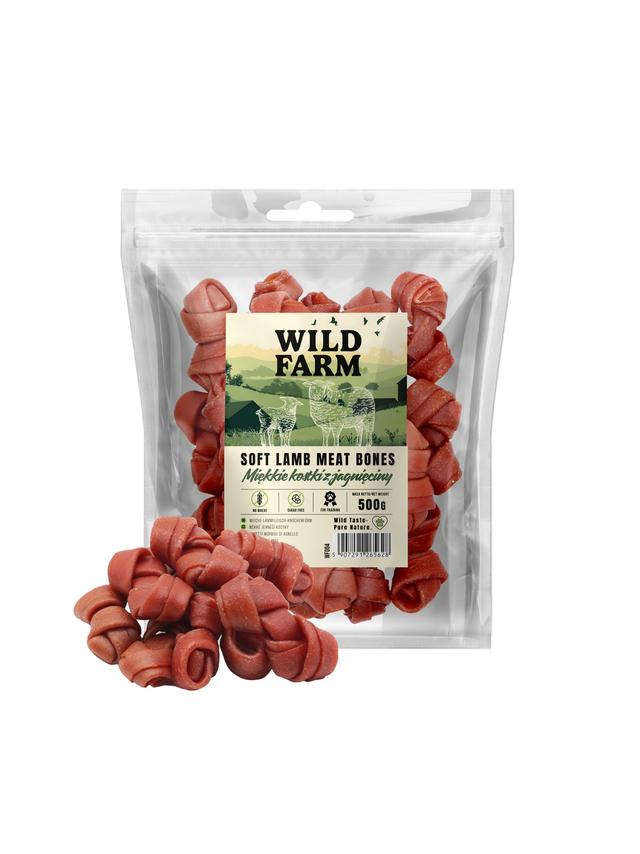 WILD FARM Miękkie kostki z jagnięciny 500g przysmak dla psa