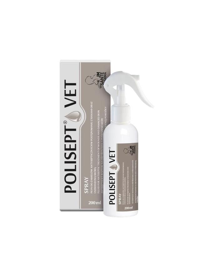 JM SANTE POLISEPT VET® SPRAY – płyn na rany dla psa i kota 200 ml