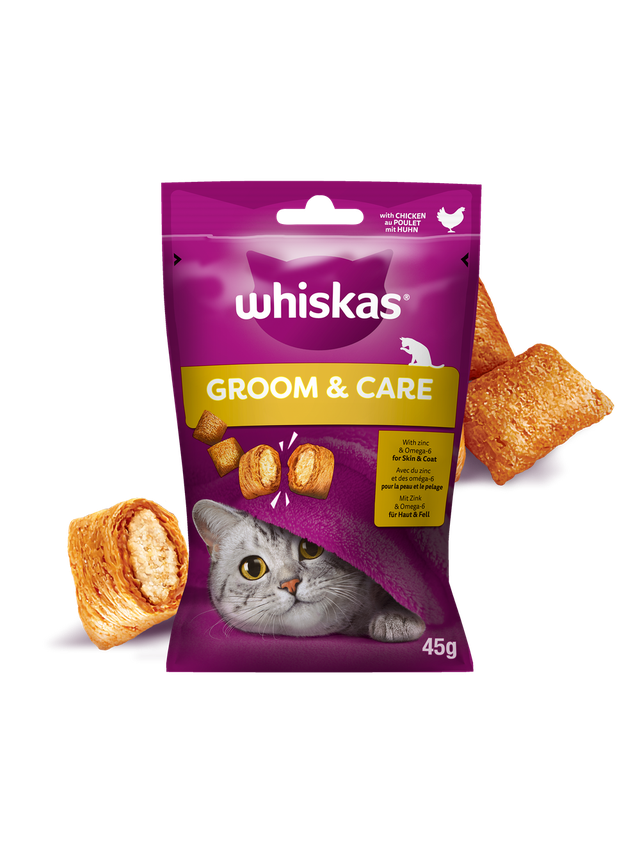 WHISKAS Zdrowy Blask 45g - przysmak dla kota, z kurczakiem