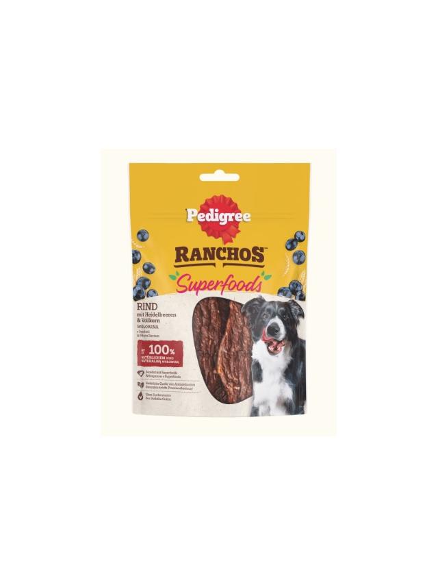 PEDIGREE® Ranchos™ Superfoods z wołowiną, jagodami i pełnym ziarnem 70g