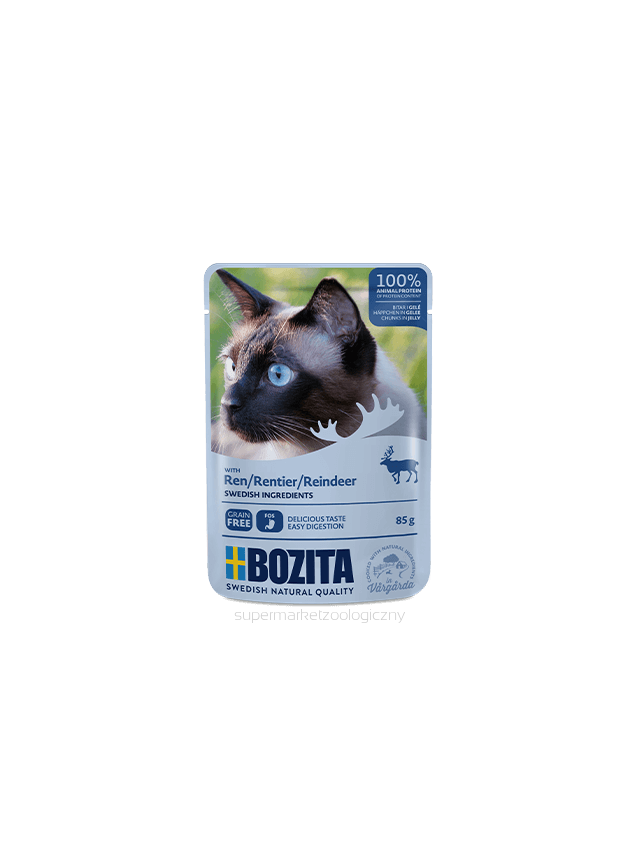 BOZITA Kawałki w galaretce z reniferem (saszetka) 85g