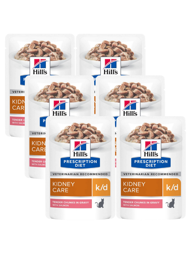 HILL'S PD Prescription Diet Feline k/d łosoś 6x85g - saszetka