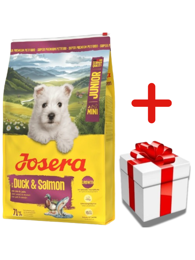 JOSERA Mini Junior Duck & Salmon 10kg  + NIESPODZIANKA DLA PSA GRATIS!!