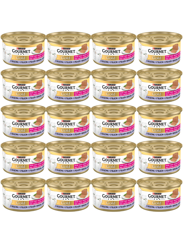 Purina Gourmet Gold Kitten mus z cielęciną 72x85g
