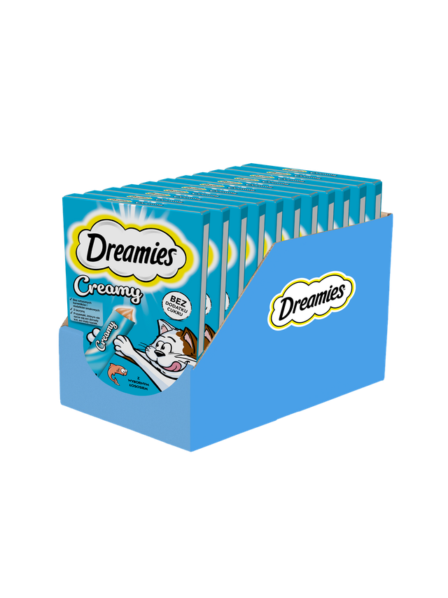 DREAMIES Creamy Łosoś 11x(4x10g)