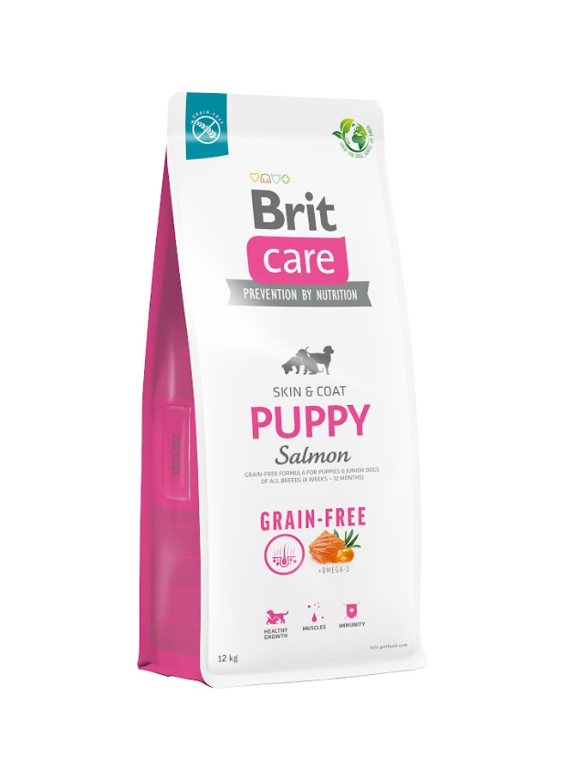 BRIT CARE Dog Grain-free Puppy Salmon 12kg