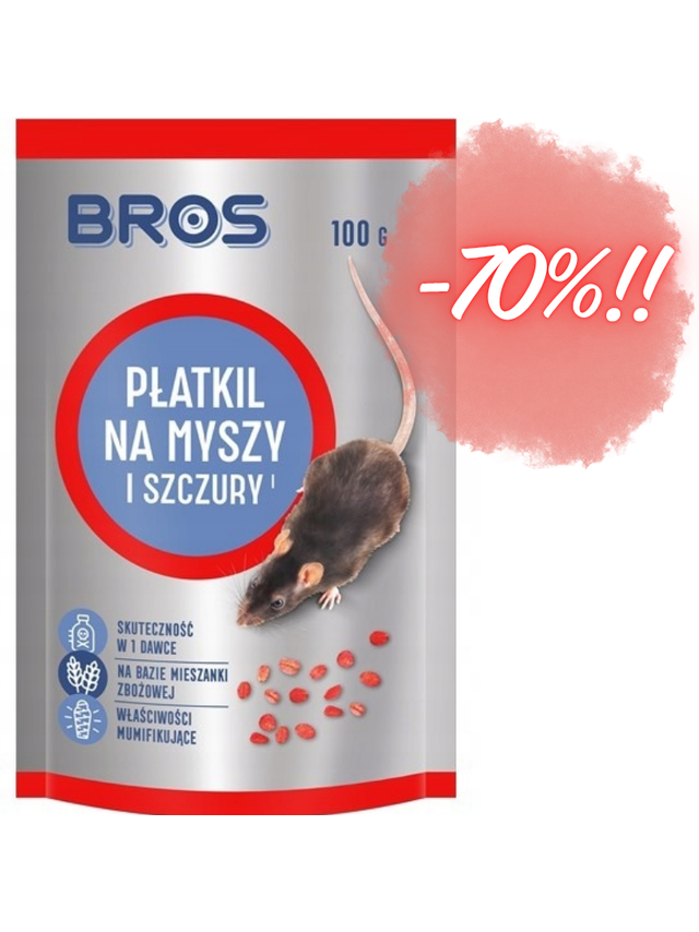 BROS - Płatkil na myszy i szczury 100g