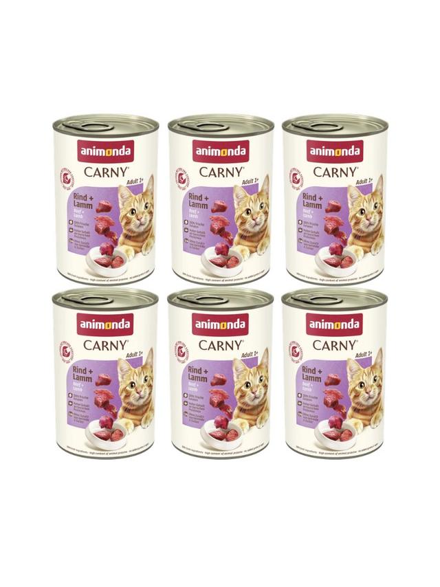 ANIMONDA Cat Carny Adult smak: wołowina i jagnięcina 6 x 400g