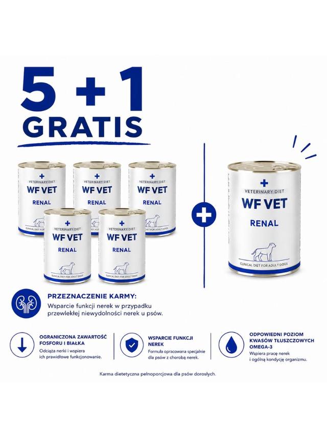 WF VET Renal dog 6x400g