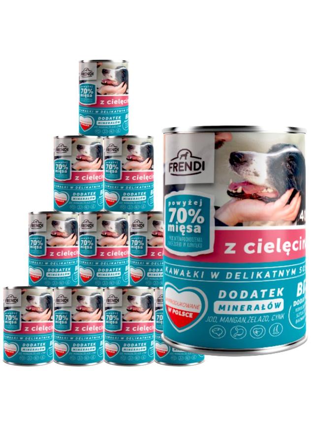 Frendi kawałki w delikatnym sosie z cielęciną 10x400g