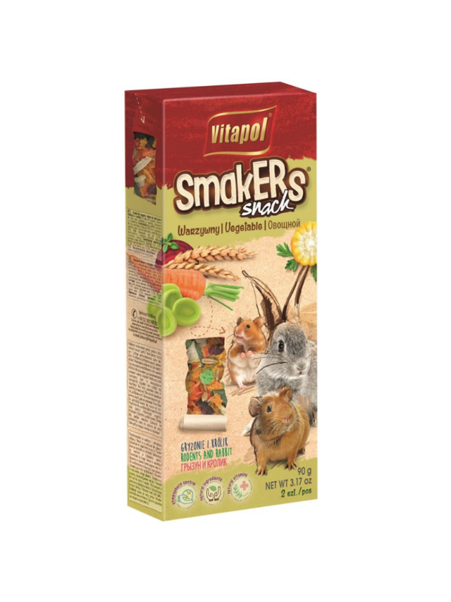 VITAPOL Kolby dla gryzoni „Smakers” warzywny 2 szt.