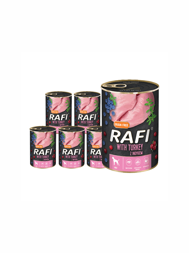 DOLINA NOTECI Rafi z indykiem 6x400g