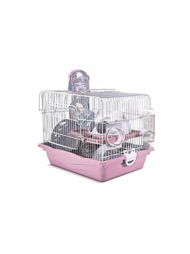 Panama Pet Klatka dla gryzoni, 35,5x26,6x27,5 cm, biało/różowa