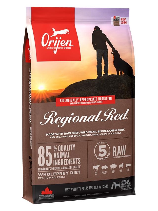 ORIJEN Regional Red Dog 11,4kg + niespodzianka dla psa GRATIS!