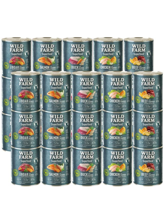 WILD FARM Superfood Mix Smaków 30x800g