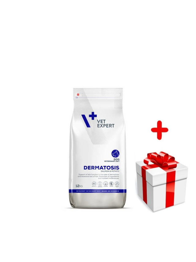 VETEXPERT Dermatosis Salmon Potato 12kg + niespodzianka dla psa GRATIS!