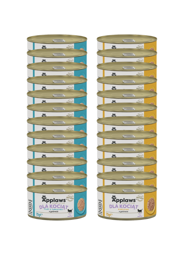 Applaws Cat Kitten dla kociąt Mix Smaków 24x70g PUSZKA