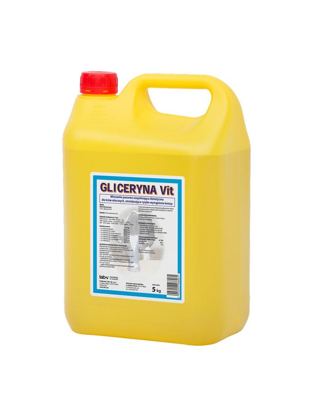 Lab-v Gliceryna Vit - Mieszanka Paszowa Uzupełniająca Dla Krów Mlecznych Zmniejszająca Ryzyko Wystąpienia Ketozy 5kg
