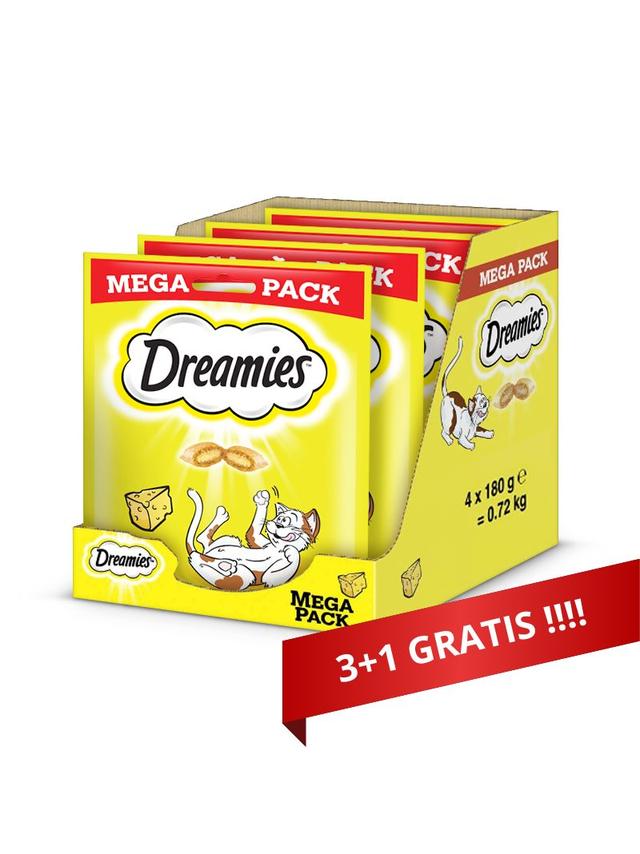 DREAMIES Mega Pack 4x180g - przysmak dla kota z pysznym serem