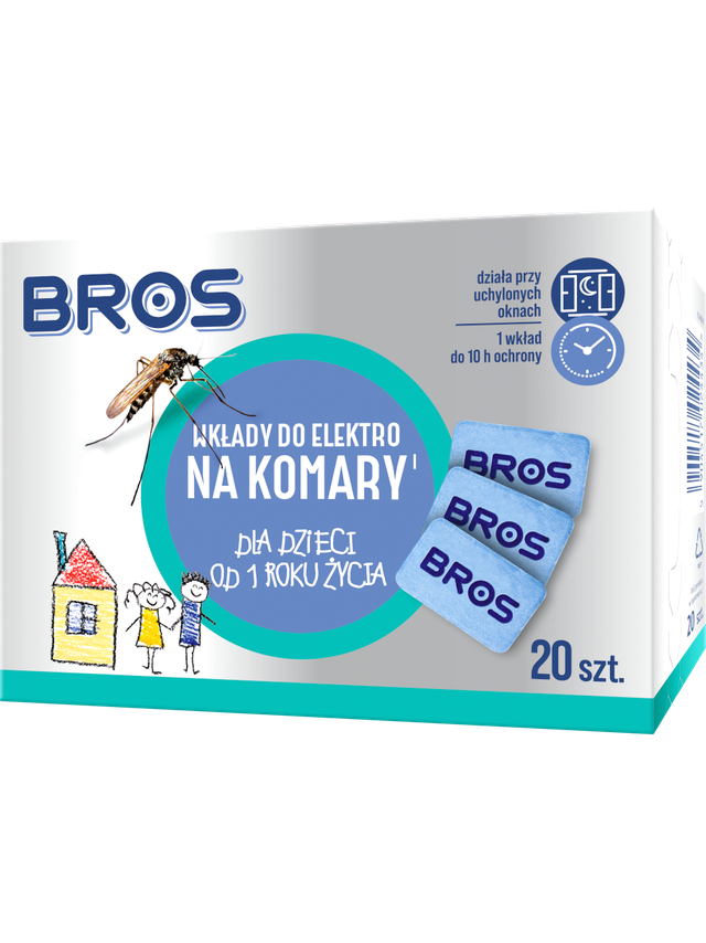 BROS – Wkłady do elektro na komary dla dzieci 20szt.