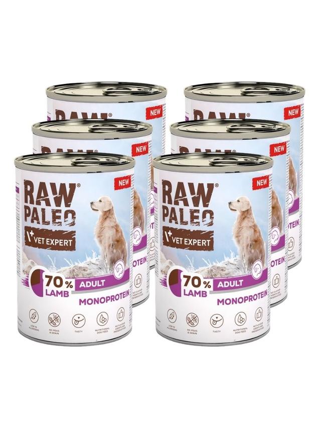 Vetexpert Raw Paleo Monoprotein Adult Lamb 6x400g
