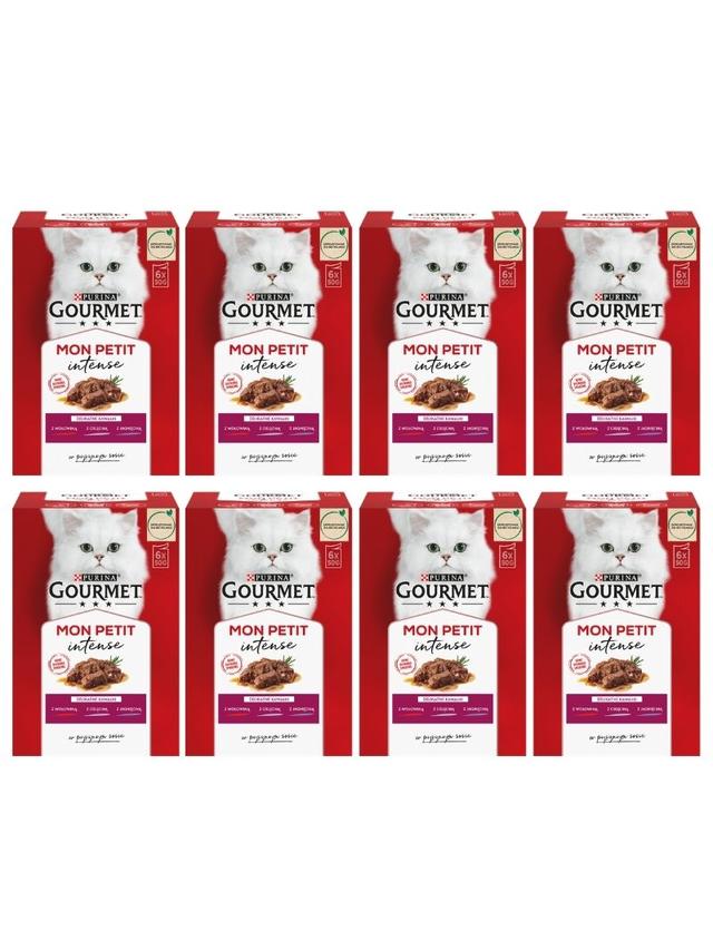 GOURMET mon Petit Pokarm dla kotów - MIX Mięsny 48x50g