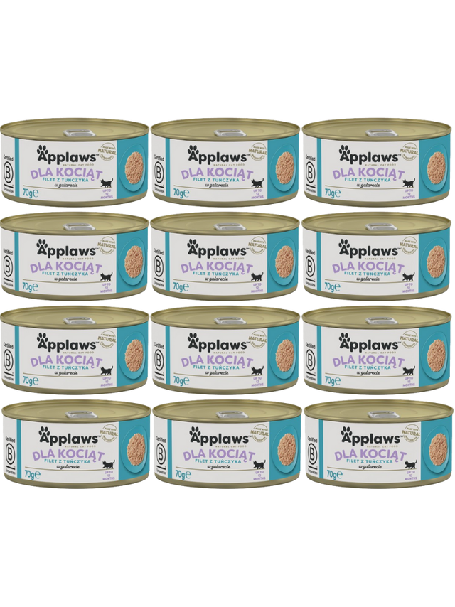 Applaws Cat Kitten Tuńczyk dla kociąt 12x70g PUSZKA