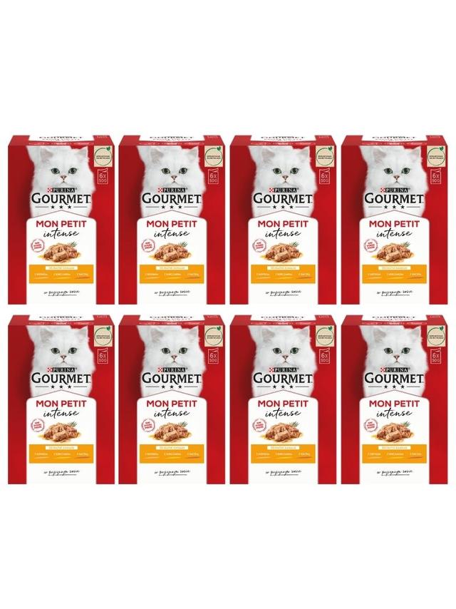 GOURMET mon Petit Pokarm dla kotów - MIX Drobiowy 48x50g