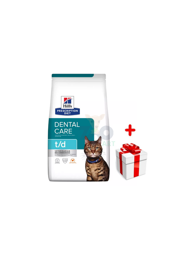 HILL'S PD Prescription Diet Feline t/d 3kg + niespodzianka dla kota GRATIS!
